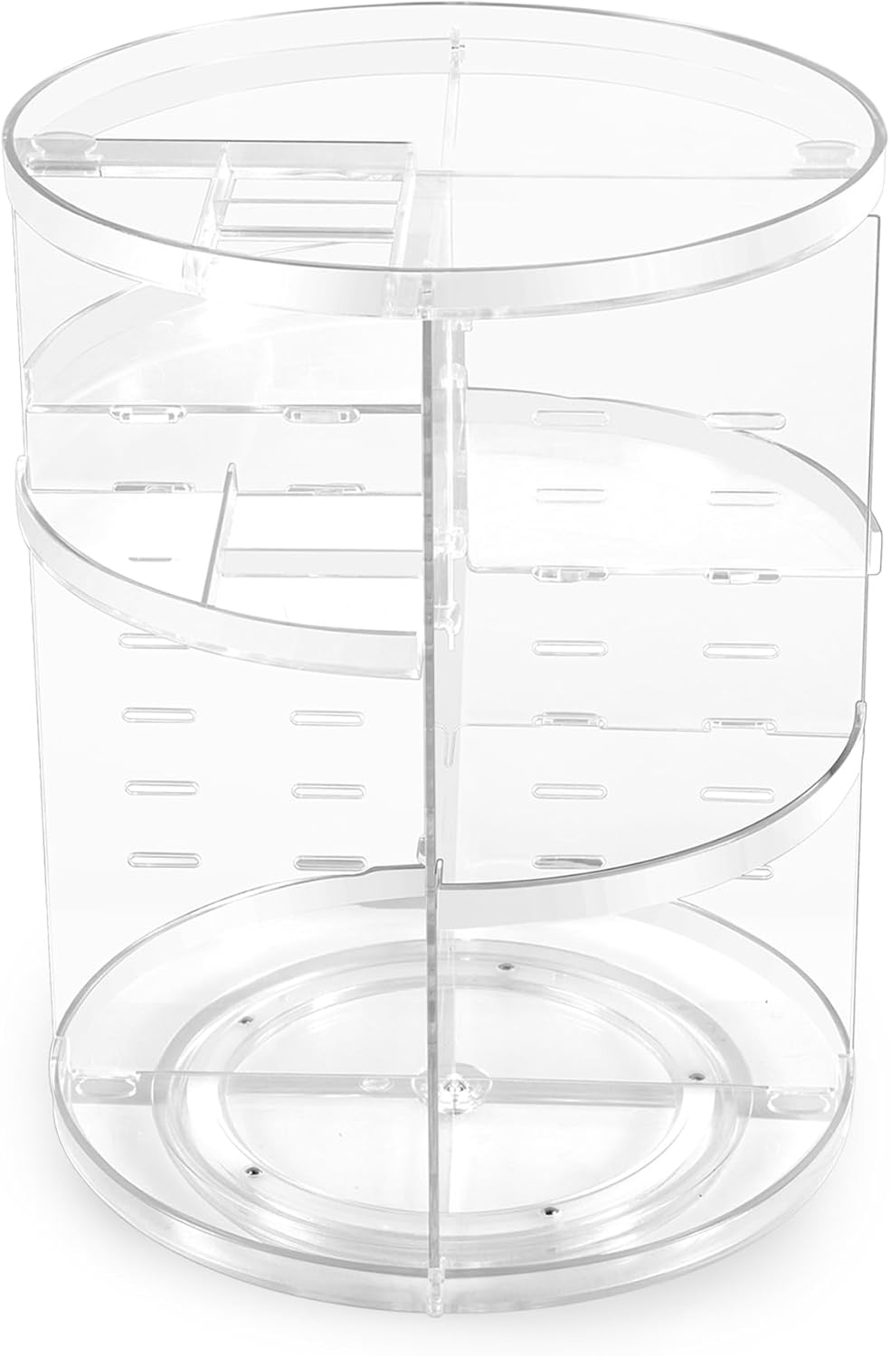 Coyaho Rotating Makeup Organizer, Cosmetic Storage Jewelry Box Clear image number 1