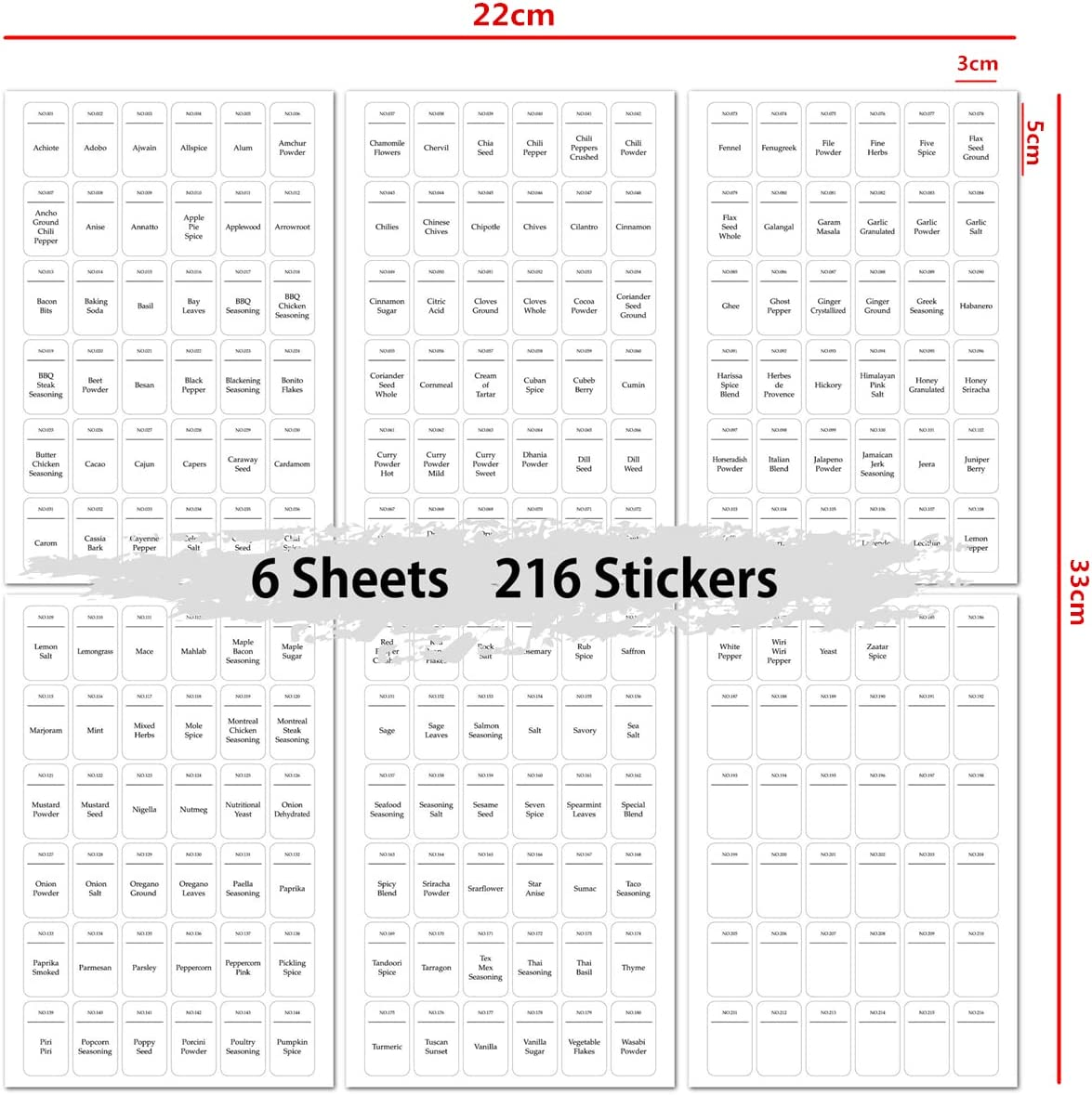 36Pcs Glass Spice Jars Bottles with Bamboo Lid, Square Seasoning Containers Spices Organizer Small Items Storage Organization for Spice Rack, Cabinet, Drawer, with Shaker Lids, 120Ml image number 5