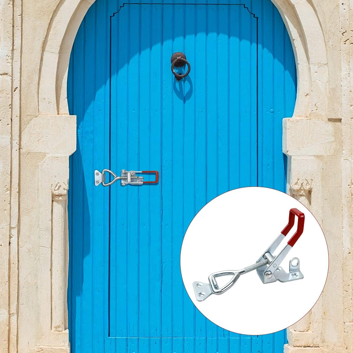 2 PCS Heavy Duty Toggle Clamp Latch 4003 Adjustable Latch Hardware, 1320Lbs Holding Capacity, Quick Release Pull Latch Clamp for Box Case Trunk, Industrial Equiipment, Smoker Door and More (7.5Inch) image number 6