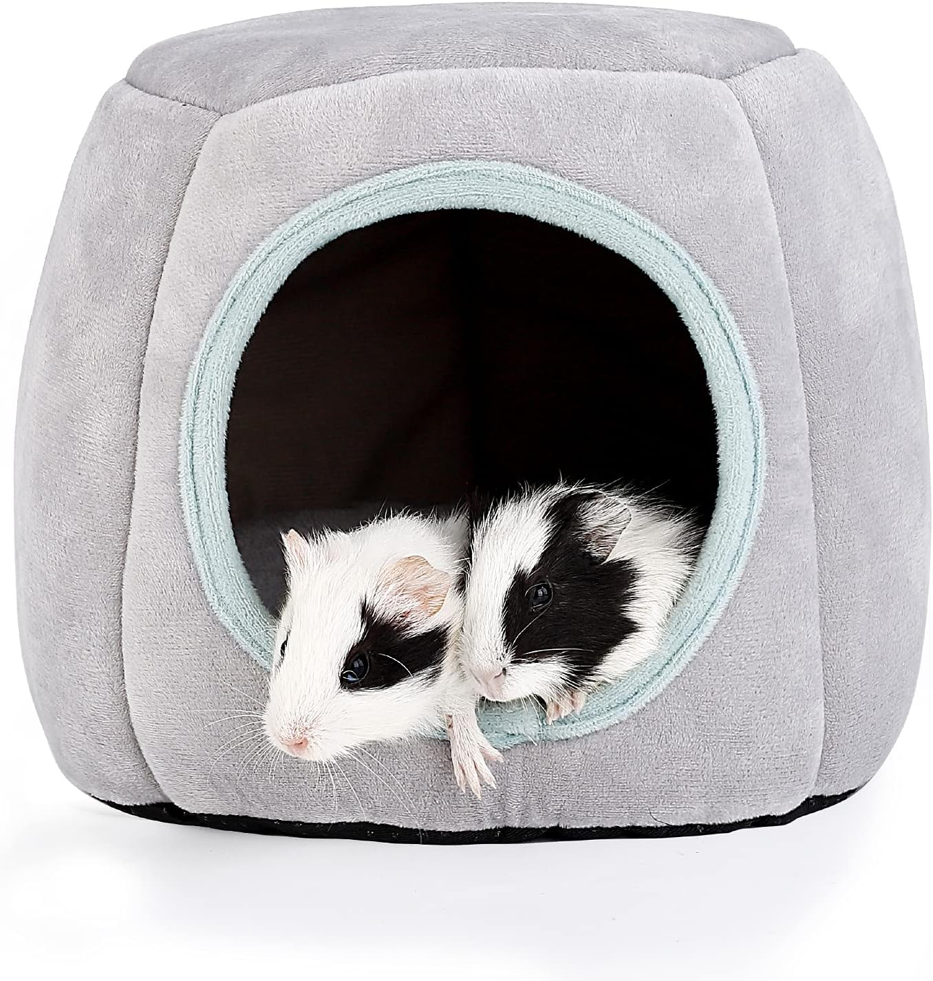Guinea Pig Hideout - Guinea Pig Bed, Bunny Hideout, Rabbit Bed, Ideal Hides for Small Pets, Gray image number 1