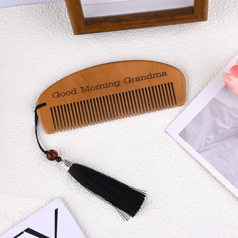 Grandma Birthday Gift from Granddaughter Grandson Novelty Engraved Good Morning Grandma Hair Comb for Grandmother Nana Granny Nanny Gifts for Christmas Practical Grandmother Gifts for Women image number 5