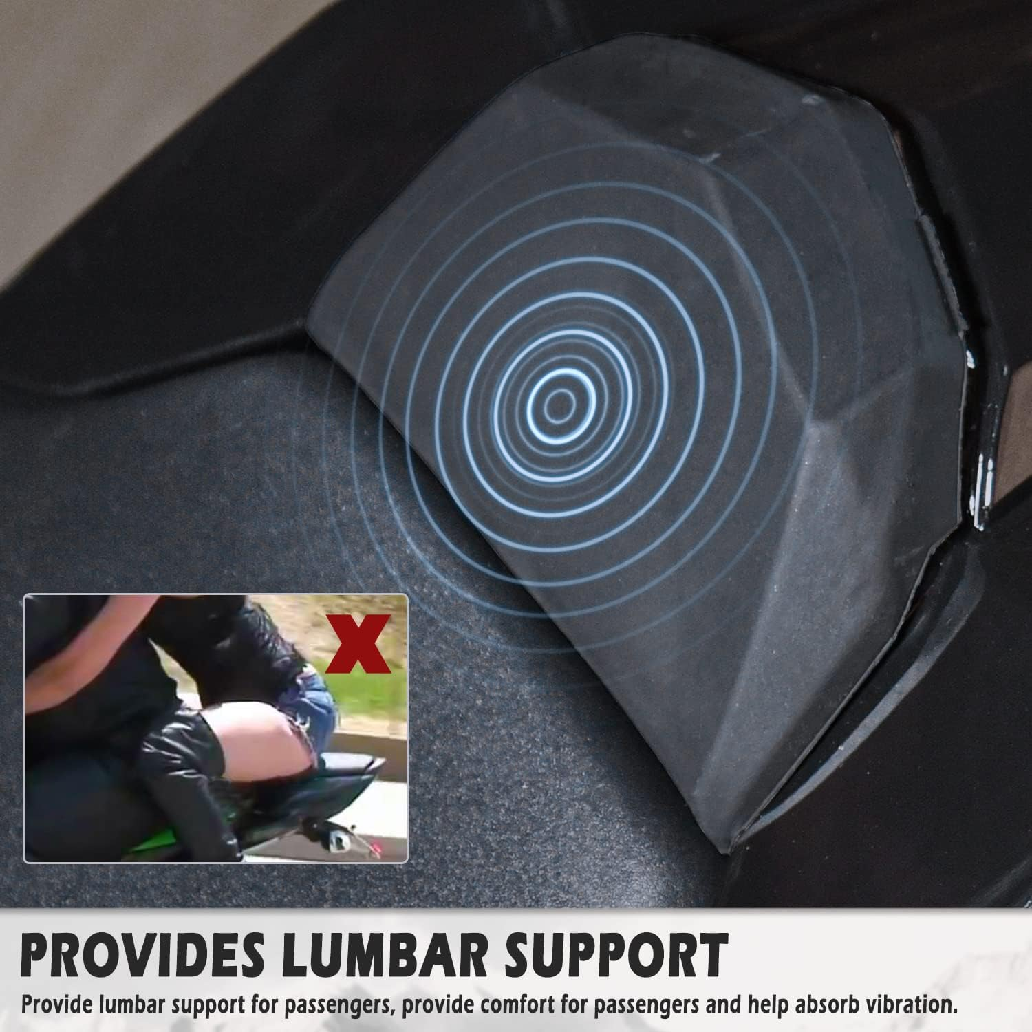 Lorababer Motorcycle Rear Passenger Pillion Seat Cowl Cover Tail Section ABS Hard Fairing Compatible with K.T.M 1290 Super Duke R 2020 2021 2022 2023 Rear Solo Seat Cowl Hump (Matte Black) - Black image number 2