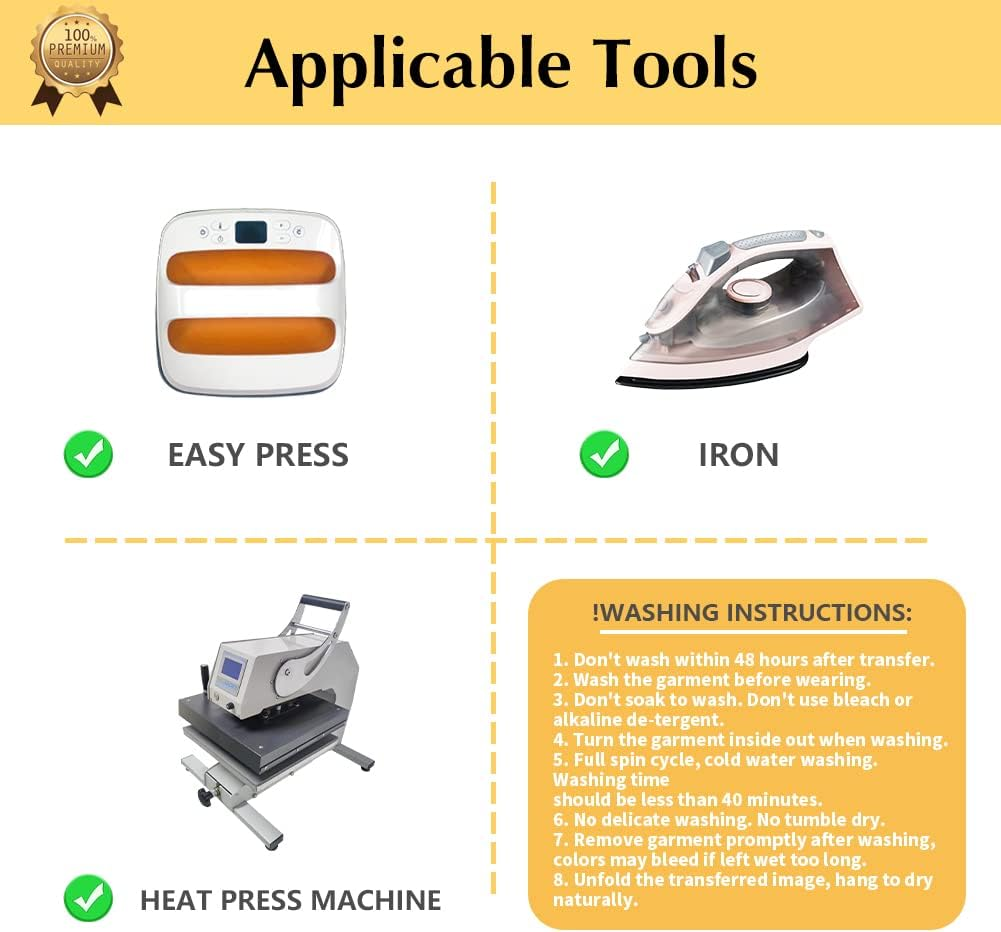 Transourdream Draw Iron on Heat Transfer Paper for T Shirts (10 Sheets A4, Dark 4.0 Plus) Drawable HTV Heat Transfer Vinyl for Inkjet Printer DIY Iron on Transfers for T Shirts (TRANS-D4-20) image number 3