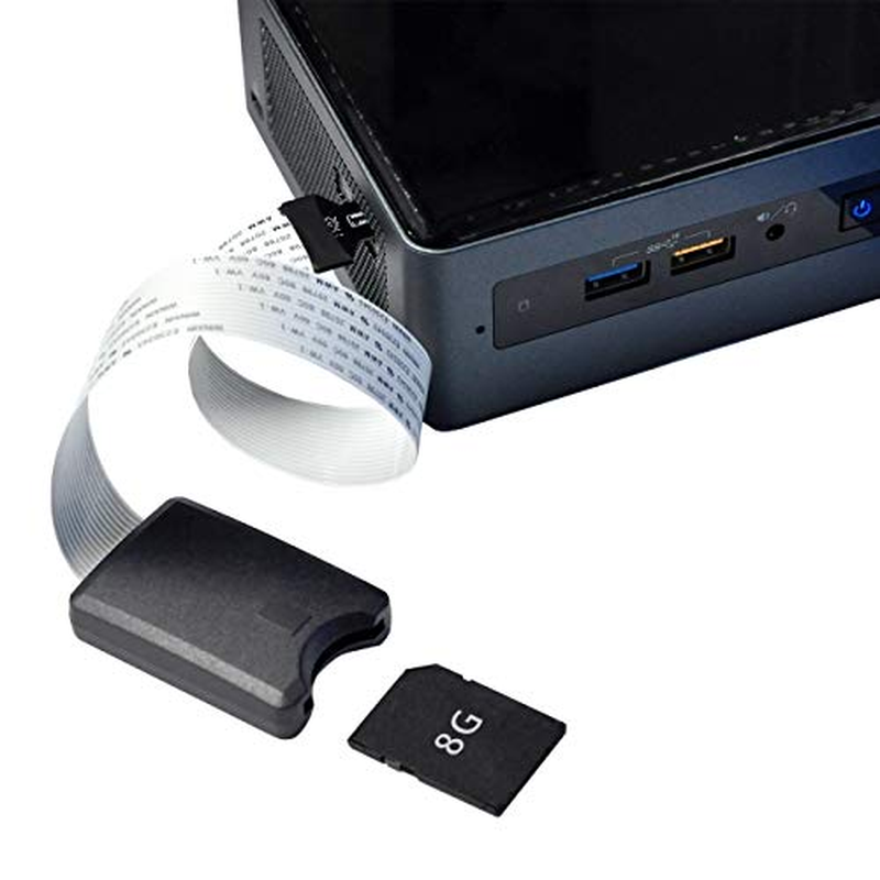 Cablecc Micro-Sd TF Memory Card Kit Male to SD Female Extension Soft Flat FPC Cable Extender 25Cm image number 4