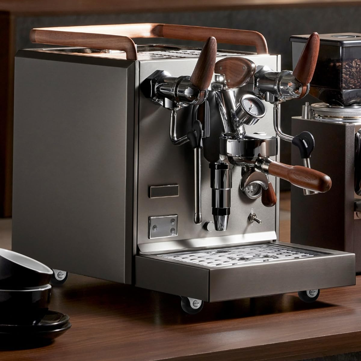 WELANE Mini Caster Wheels, 8 PCS Small Silent Fixed Caster Wheels for Furniture, Small Appliances, Storage Crate -Non Swivel image number 1