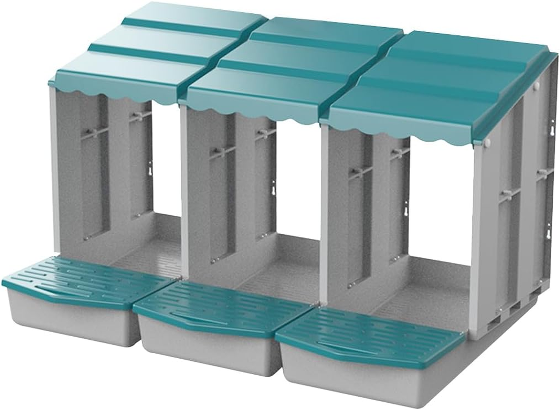 PORIYA 3 Hole Chicken Nesting Box Roll Away Chook Hen Laying Boxes Modular Nest House image number 5