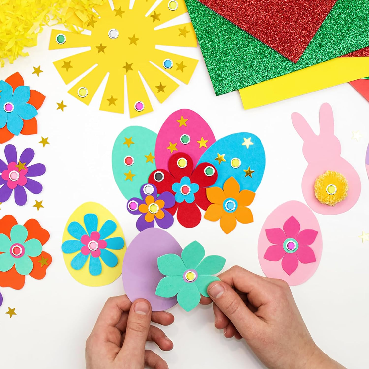 Pack of 100 Mini Brads Colourful round Head Clips Scrapbooking Brads Metal Pattern Bag Clips for School Office Paper Letter Clips Crafts DIY