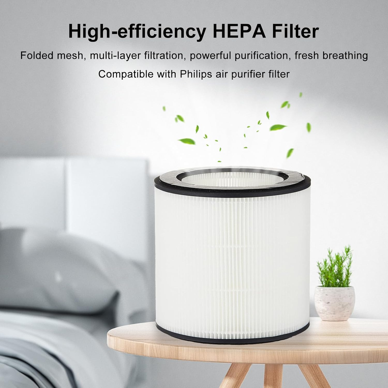 BUCKKO FY0194/30 HEPA Replacement Filter Compatible with Philips 800 & 800I Series Air Purifier (AC0820/30, AC0850/70), Replace Part # FY0194/30 image number 2