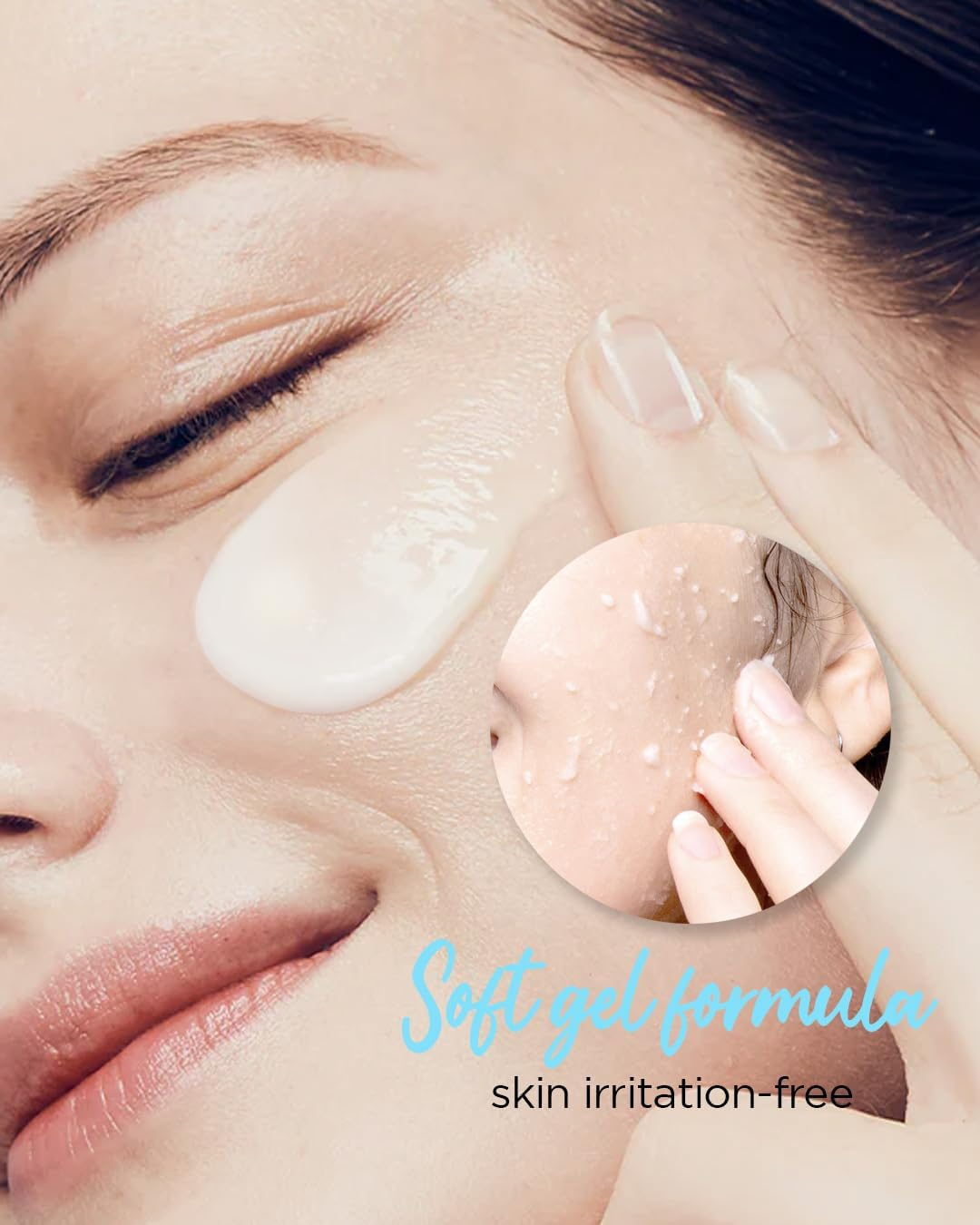 THESAEM Facial Soft Peeling Gel - Natural AHA+BHA Korean Enzyme Exfoliating Scrub for Dead Skin Cells, Face Exfoliator, Skin Turnover, Cell Renew Bio Micro Peel Soft Gel, 5.41 Fl.Oz.