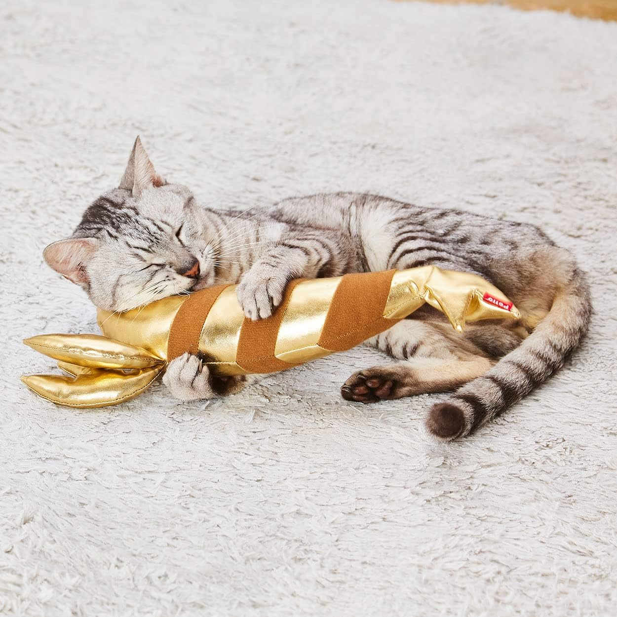 Petio Cat Toy Kigurumi Gold Shrimp image number 2