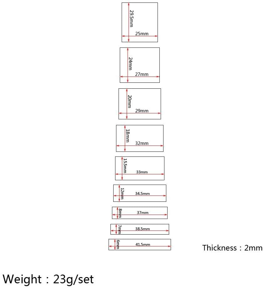 9 Pieces Inlay White Shell DIY for Guitar Luthier Tool Parts Supplies image number 2