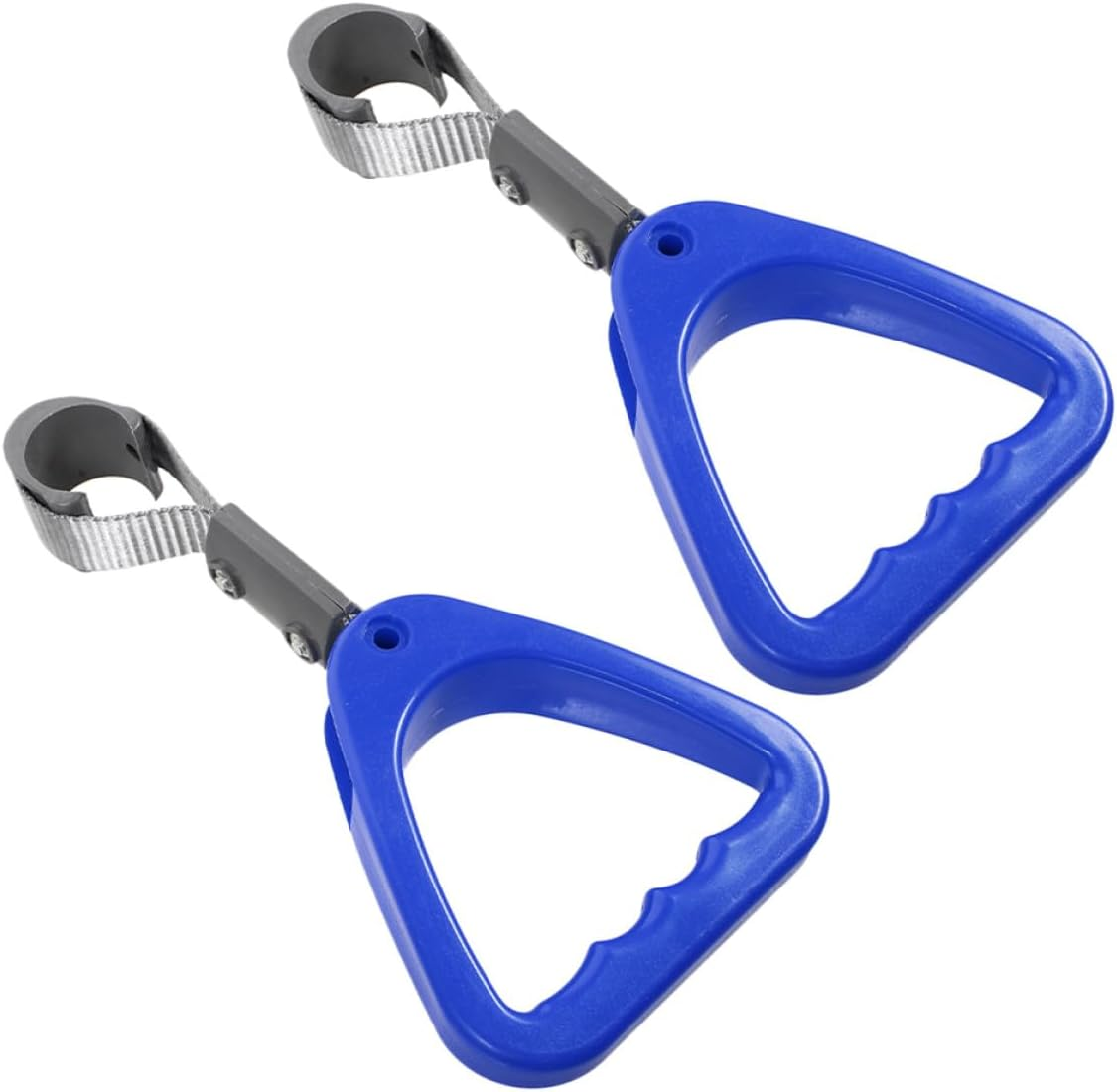 Alasum 2Pcs Blue Triangle Grab Handles with Strap for Car and Subway &ndash; Portable Auto Support Handle for Elderly Standing Assist, Adjustable Vehicle Hand Grip for Travel and Daily Use image number 5