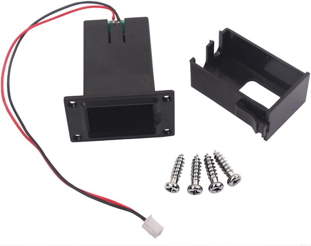 Simhoa Guitar Bass Ukulele Flat Mount 9V Battery Compartment Box Guitar Parts image number 4