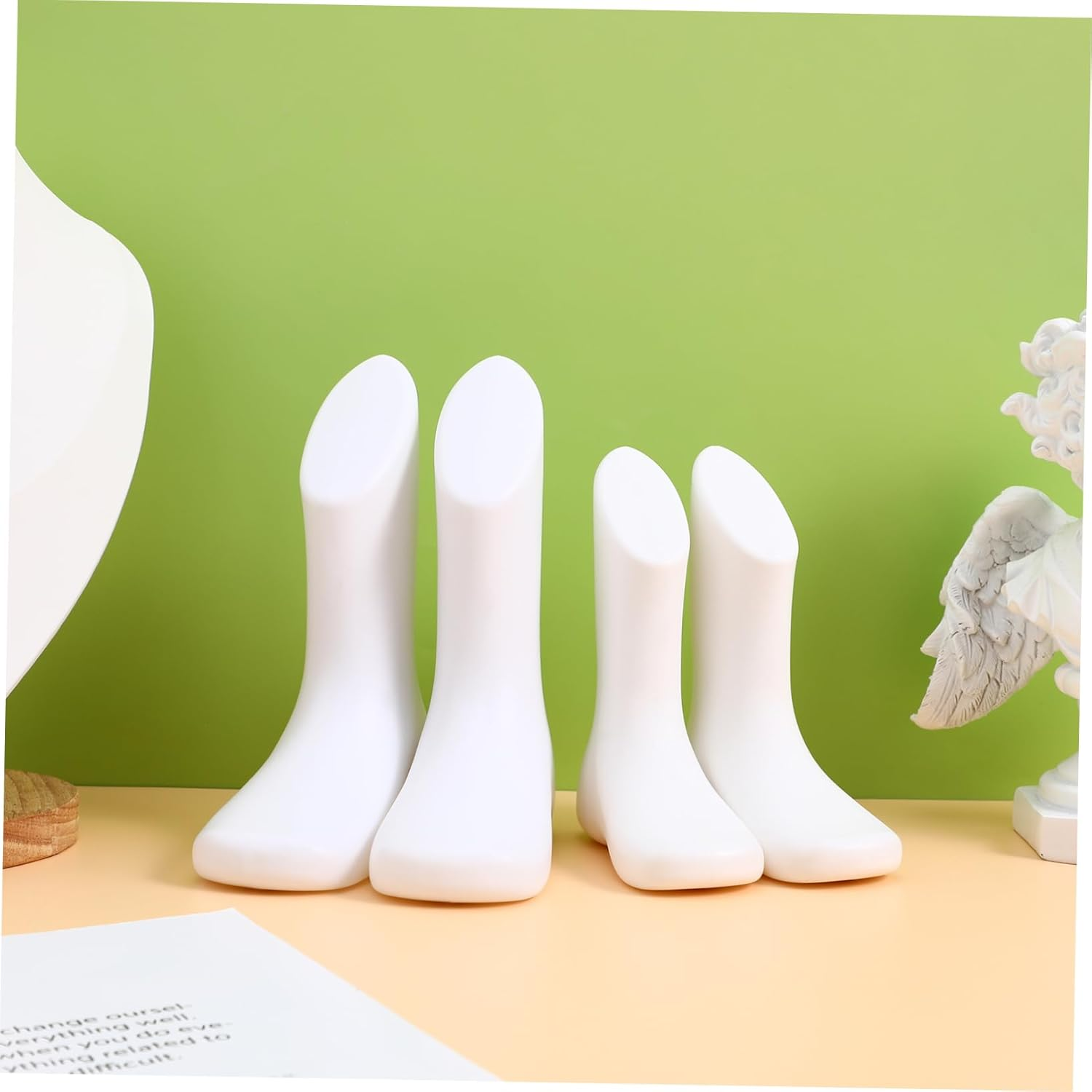 4Pcs Foot Mold Plastic Displaying Mannequin Feet for Shoe Store Retail Supply Reusable Shoe Display image number 2