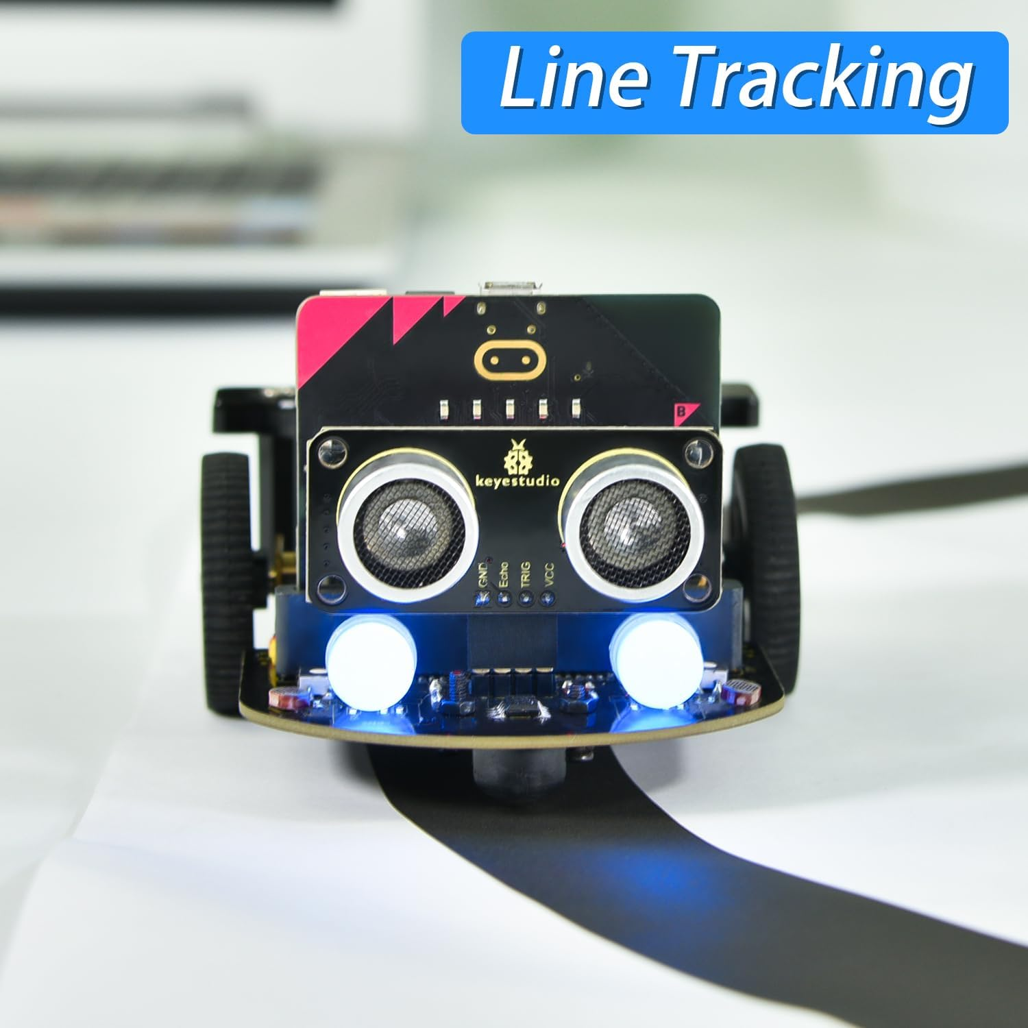 KEYESTUDIO Micro:Bit V2 Robot Starter Kit (Without Microbit) for Makecode and Python Programming image number 5