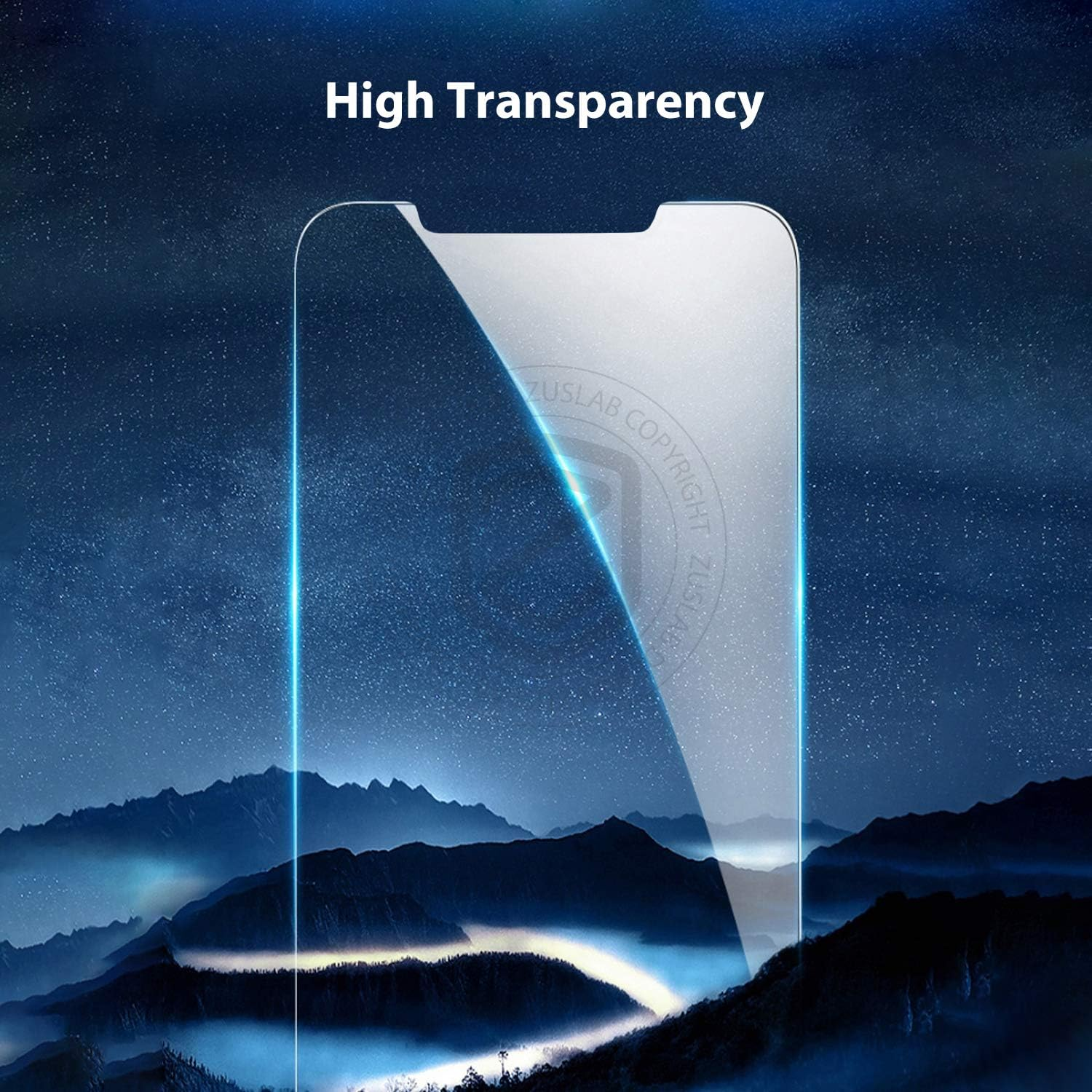 [3 Pack] ZUSLAB Screen Protector for Iphone 12 Mini 5.4"Tempered Glass with Installation Alignment Frame image number 2