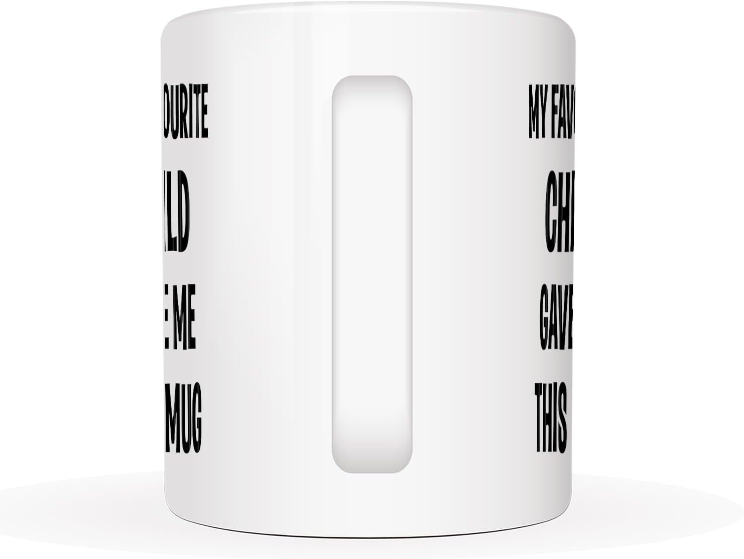 Funny Birthday Gifts from Father Mother Favourite Child Mug 11Oz, My Favourite Child Give Me This Mug for Dad and Mum image number 1