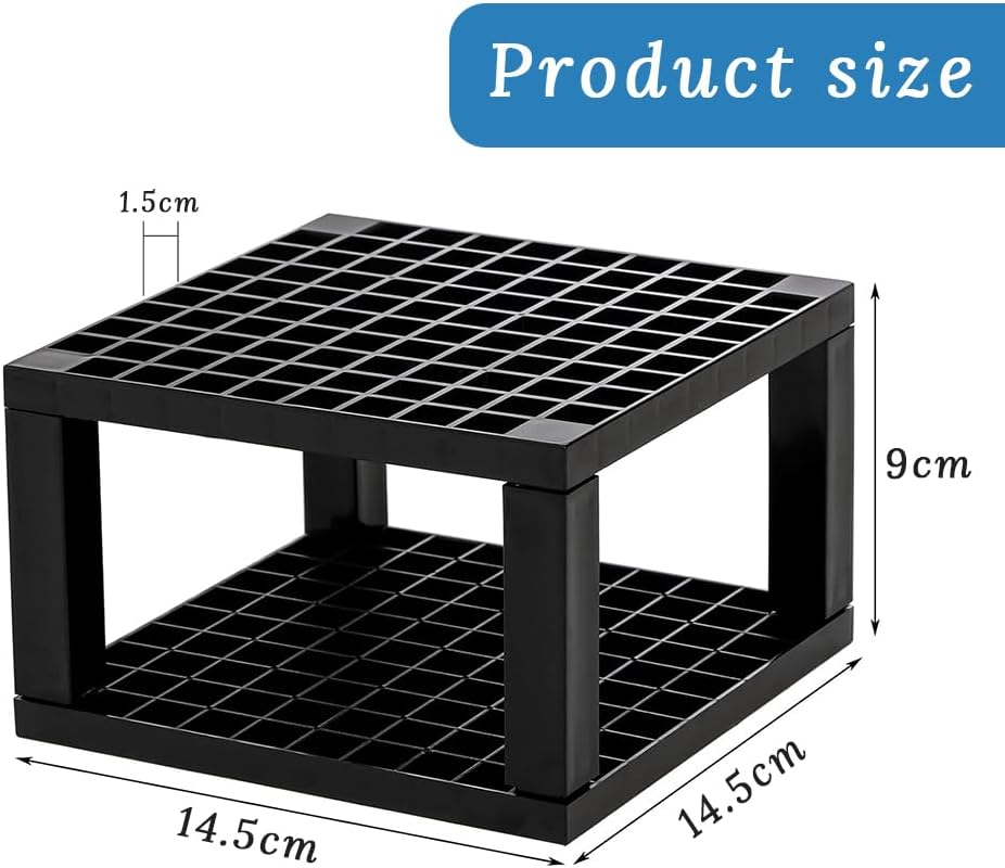 4-Pack 96-Hole Pencil and Brush Holder, Removable Plastic Pen Holder, Desktop Storage, Brush Drain, Can Store Pencils, Pens, Paintbrushes, Office Supplies, Art Supplies, Makeup Brushes (Black) image number 5