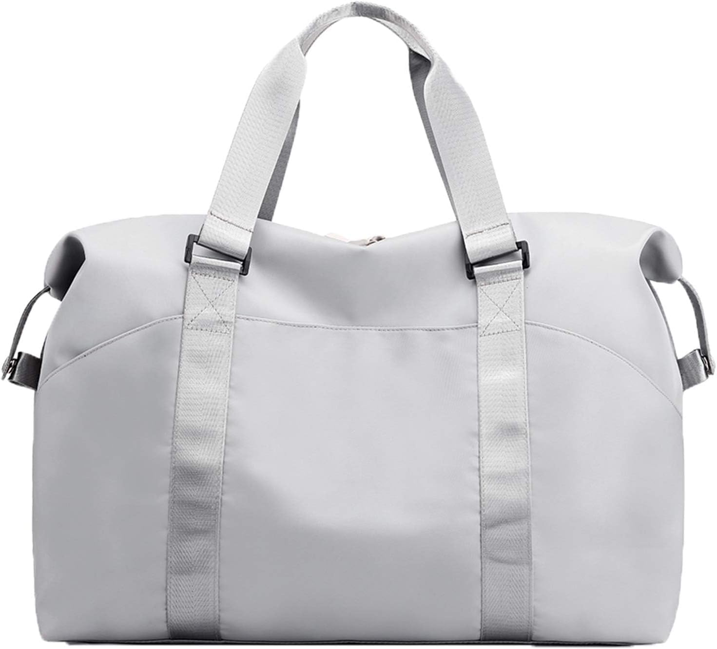 Sports Gym Bag for Women, Duffle Bag with Wet Pocket Compartment, Personal Item Travel Workout Bag (Black)