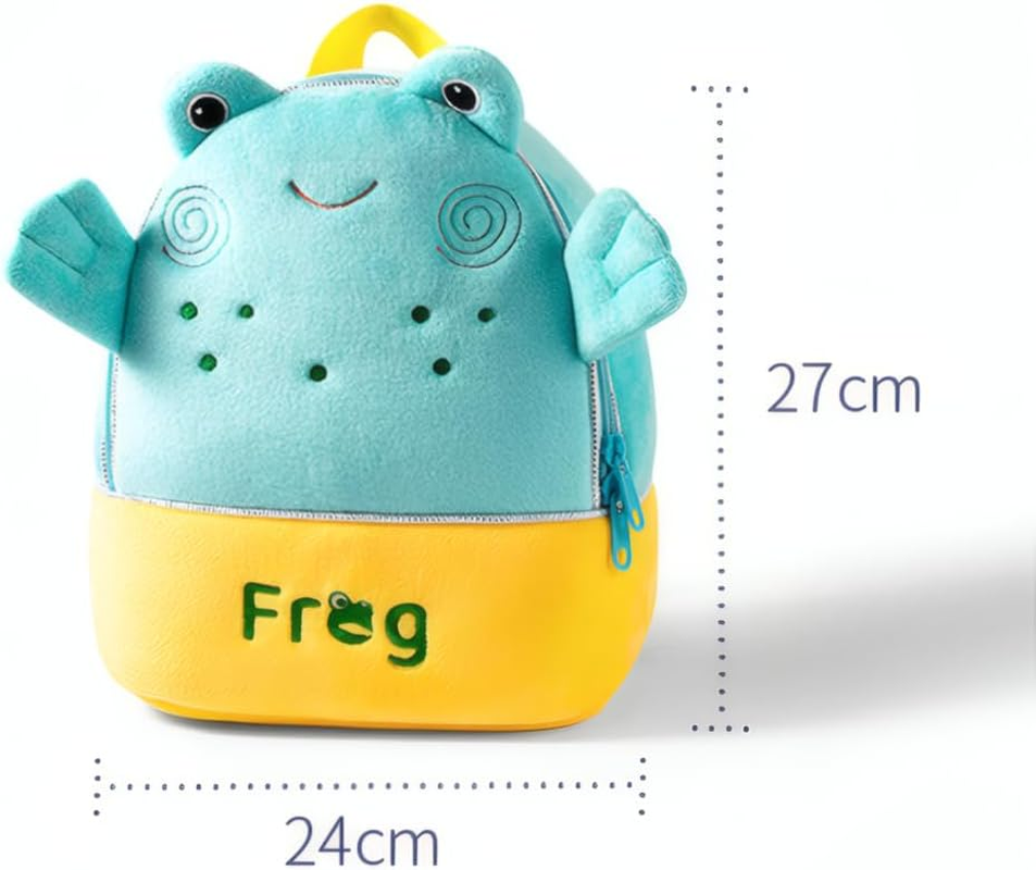 Ultra-Light Toddler Plush Backpack with 3D Animal Design, Soft Mini School Bag for Kindergarten, Daycare & Travel, Cute Cartoon Rucksack for Baby Boys & Girls - Butterfly image number 6