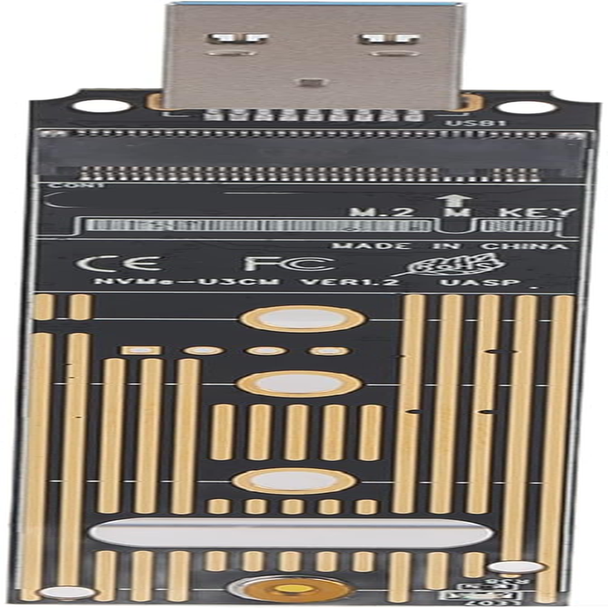 M.2 to USB Adapter, 10Gbps USB 3.1 Gen 2 Converter Reader, M.2 NVME SSD to USB Adapter Board for Galaxy 970 Series,960 Series,Crucial NVME SSD image number 1