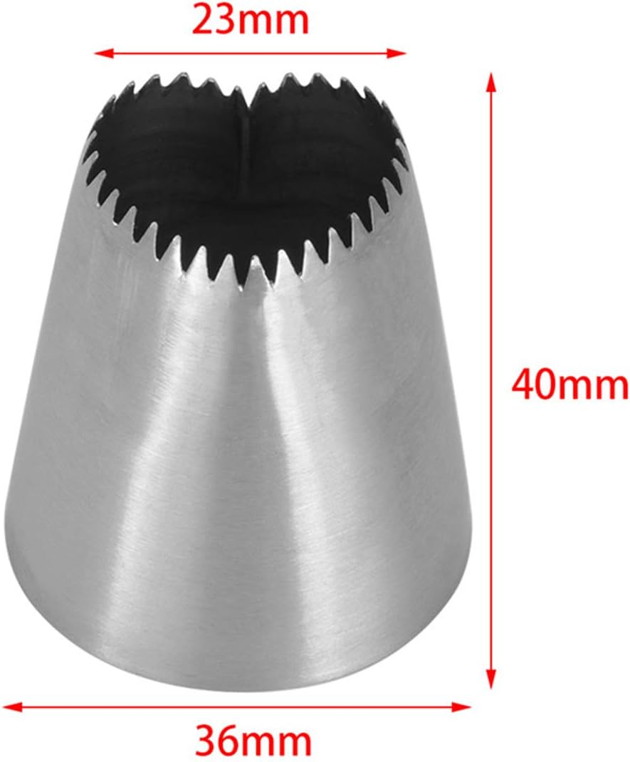 Fantasyday 4-Piece Piping Nozzle Set, Professional, High-Quality Stainless Steel Cake Decorating Tips, Baking Accessories, Christmas Pastry Tool for Baking Pastries, Icing, Cookies, Decorating Cakes image number 6
