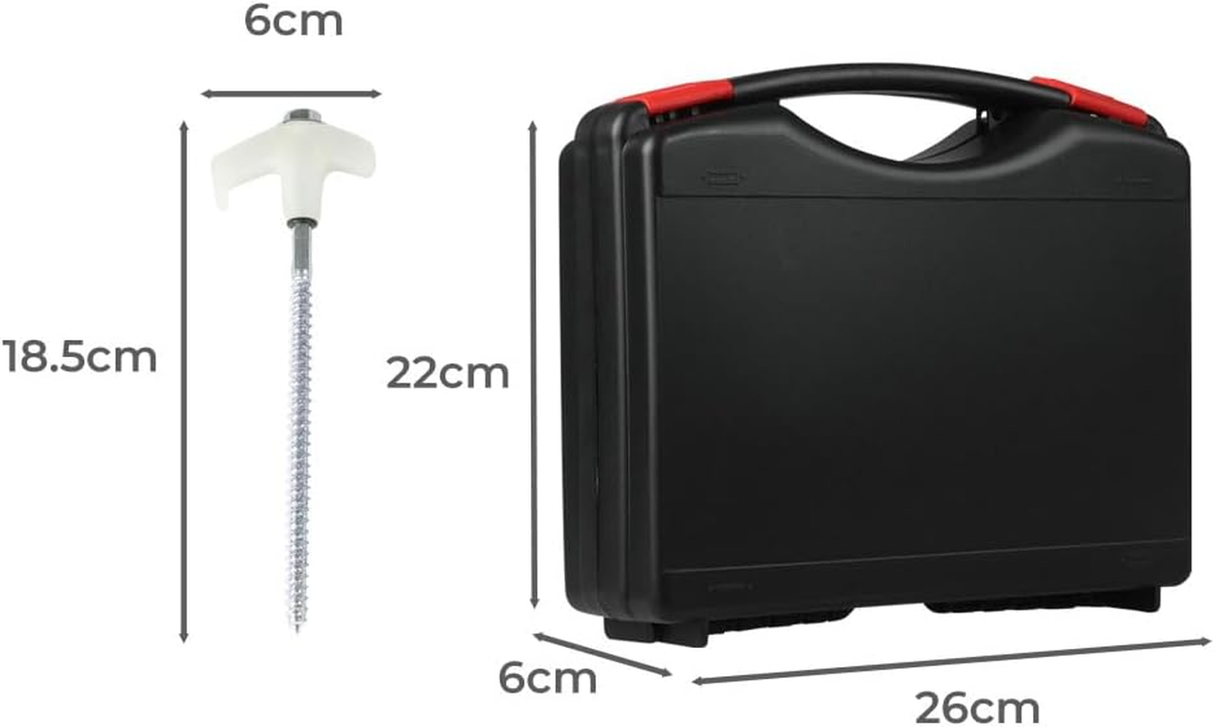 Mountview Tent Pegs Heavy Duty Screw Steel in Ground Camping Outdoor Stakes X15, 15Pcs Tent Stakes with Sotrage Box Case,Adaptor,Peg Puller, Galvanized Steel Tent Pegs for Camping,Garden,Sand,Beach image number 5