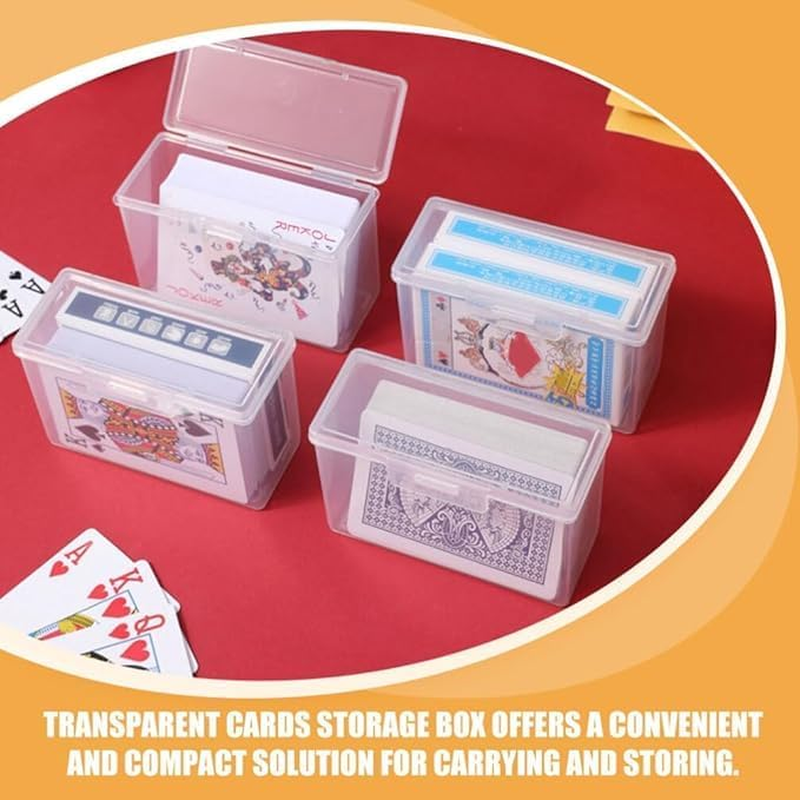 SHUNYUNG Minimalist Plastic Playing Card Storage Box, 6Pcs, 10.5 X6.6X4.5Cm/4.1X2.6X1.8 Inches image number 2