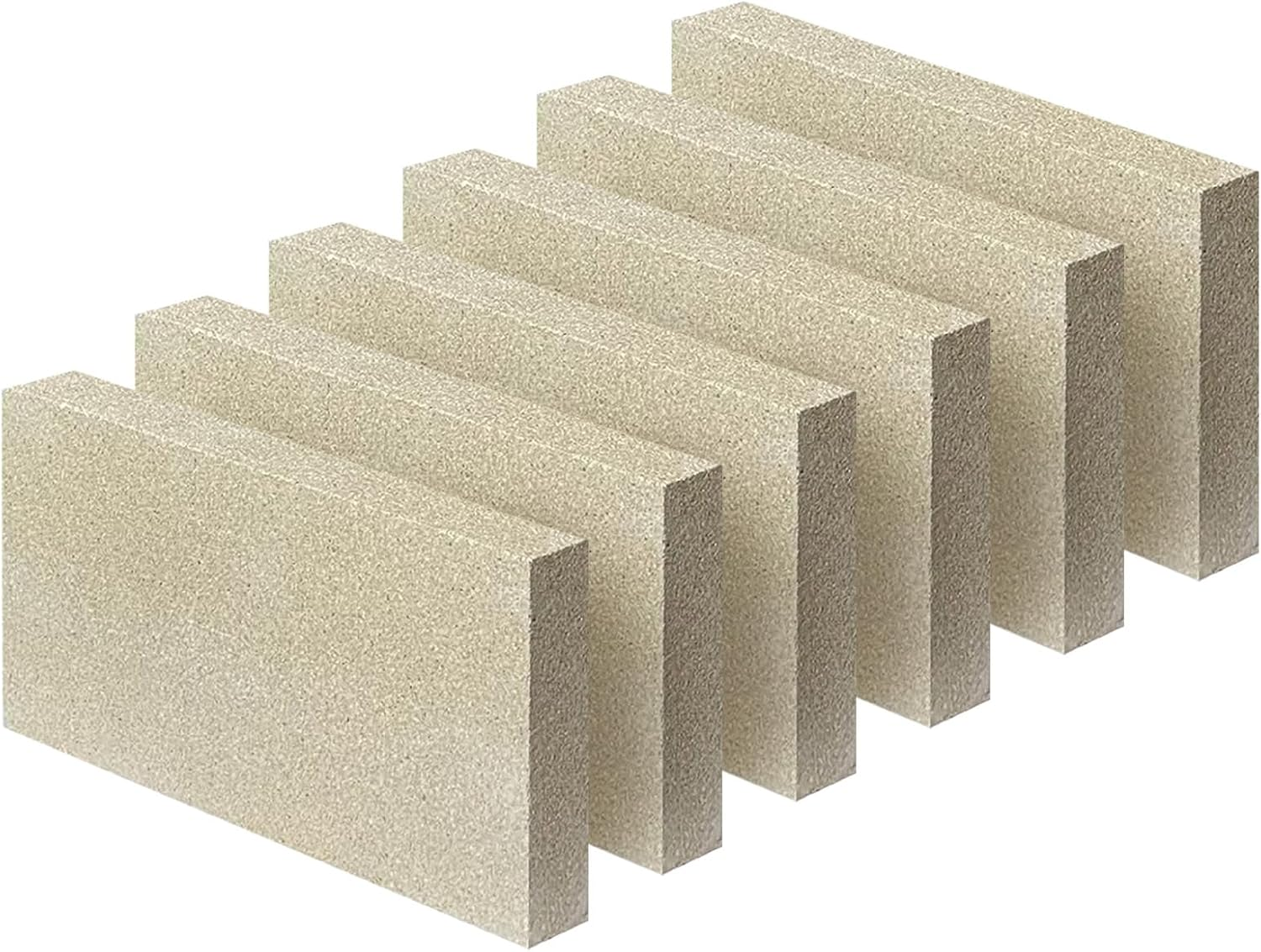 Protalwell Woodstove Firebricks, Fire Bricks, Size 9" X 4-1/2" X 3/4", High Temperature Resistant Fire Bricks Replacement for Wood Stoves, 3 Pieces image number 3