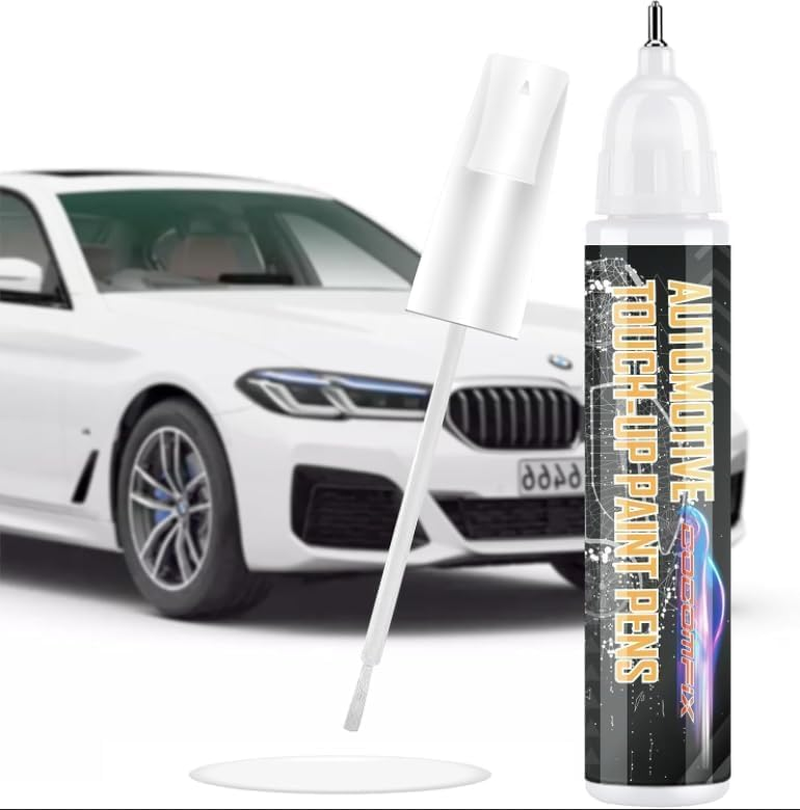Touch up Paint for Cars (White), Automotive Paint Pen, Two-In-One Scratch Repair, Remover for Deep Scratches, Special-Purpose Universal White Color image number 1