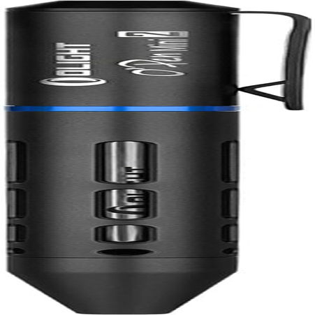 OLIGHT O'Pen Mini 2 Ballpoint Pen Replaceable EDC Black Ink Pens with Two Pencil Spare Tips for Office, Working, Writing, Construction Work and Gifts(Black)