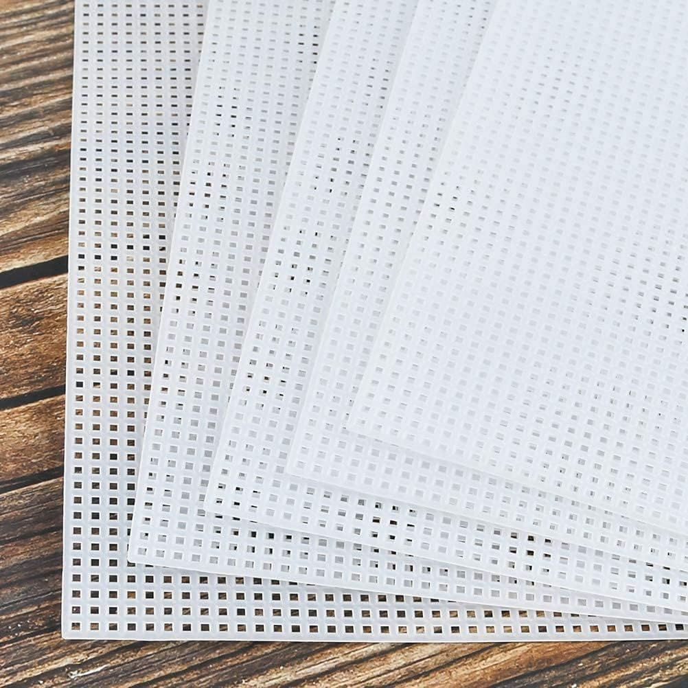 Haskoss 20Pcs Plastic Mesh Canvas Sheets for Embroidery, Acrylic Yarn Crafting, Knit and Crochet Projects (10.2 X 13.2 Inch) image number 5