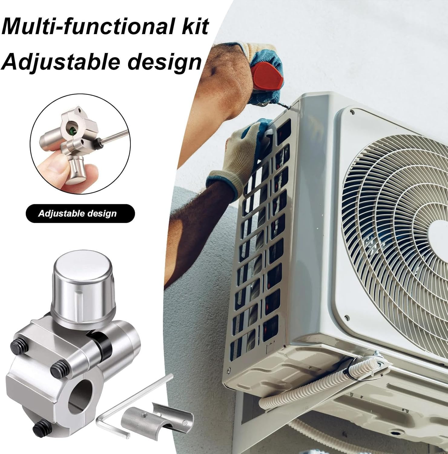 Piercing Valve for Refrigerator - Bullet Piercing Tap Valve Replace,Replacement Parts Set for Ice Maker Home Air Conditioners Plumbing Project image number 5