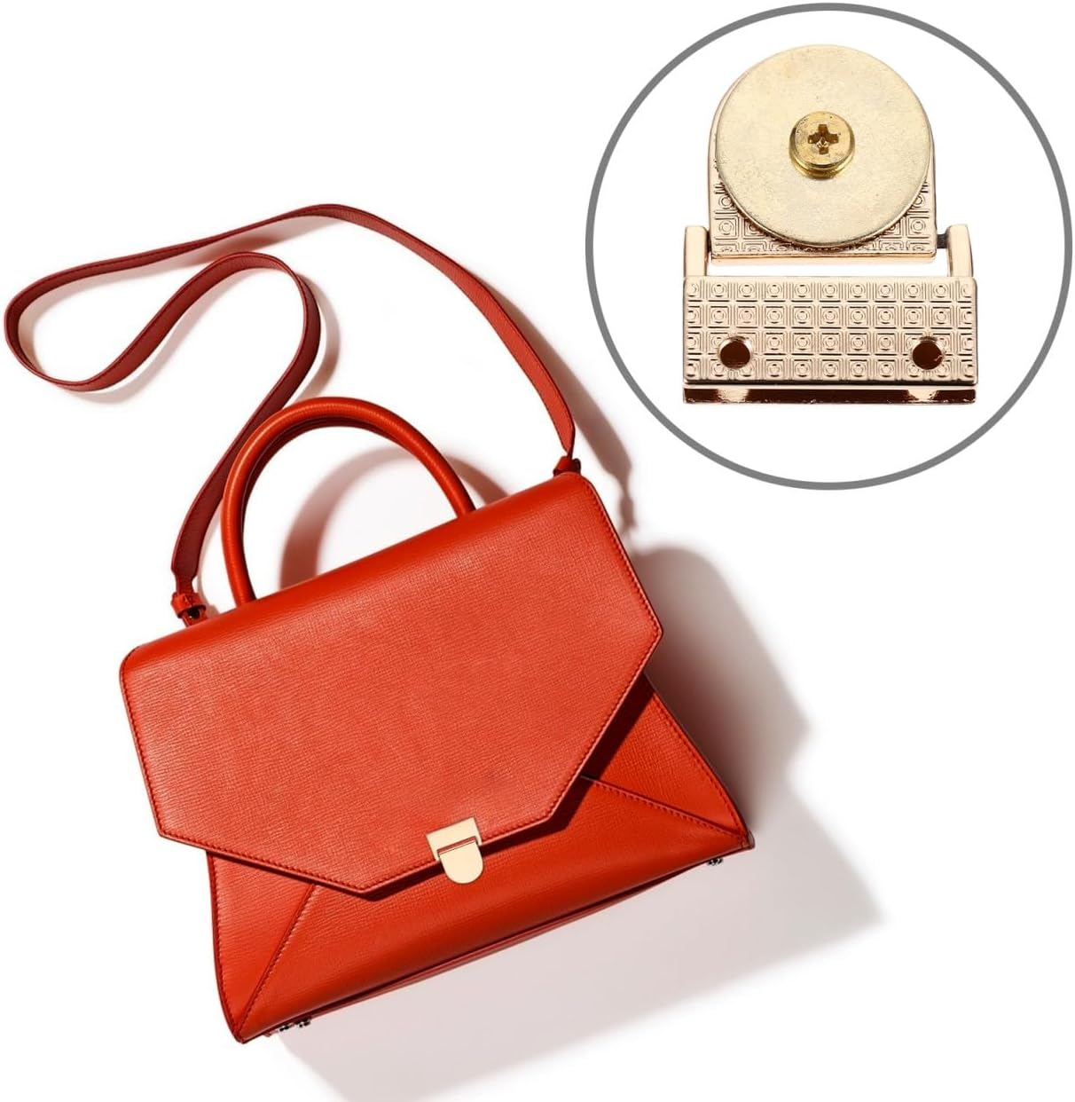 FIXOSHEE 5Pcs Magnetic Buckle Locks Bag Clasp Accessories DIY Handbag and Luggage Lock Clasps Replacement for Shoulder Bags and Travel Gear image number 4