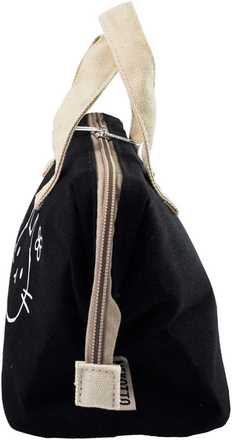 Skater KGAF1-A Canvas Insulated Lunch Bag, Handbag, Nekotto image number 5