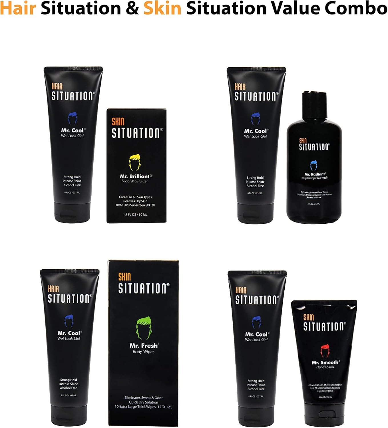 Mr. Cool Wet Look Hair Gel and Full Size Comb image number 2