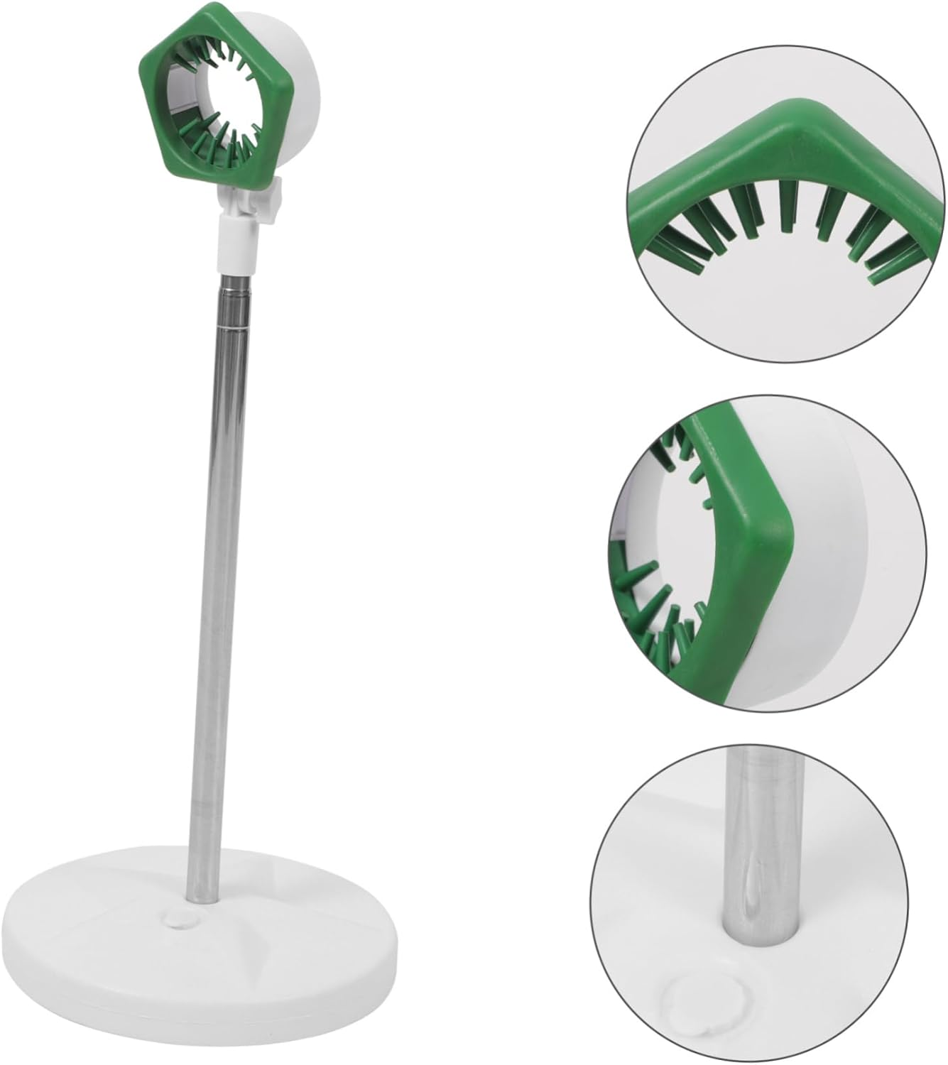 GOOHOCHY Adjustable Height Hair Dryer Stand Floor Standing Holder Hands Hairdryer Storage Rack for Countertop and Ground Use Stable Vertical Organizer for Comfortable Styling