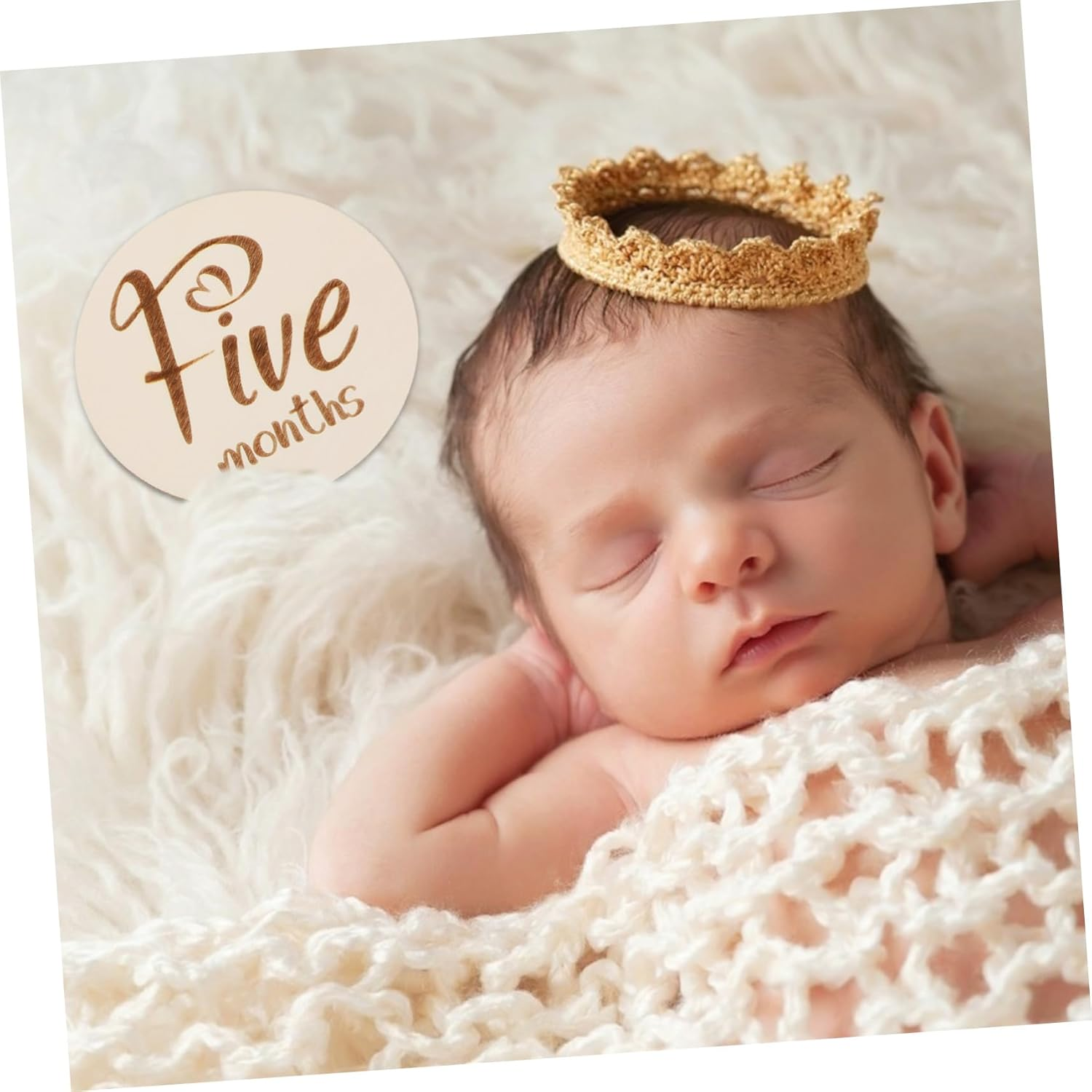 6Pcs Double Sided Monthly Milestone Cards Growth Photo Props Safe Reusable Odorless Keepsake for Boys image number 4