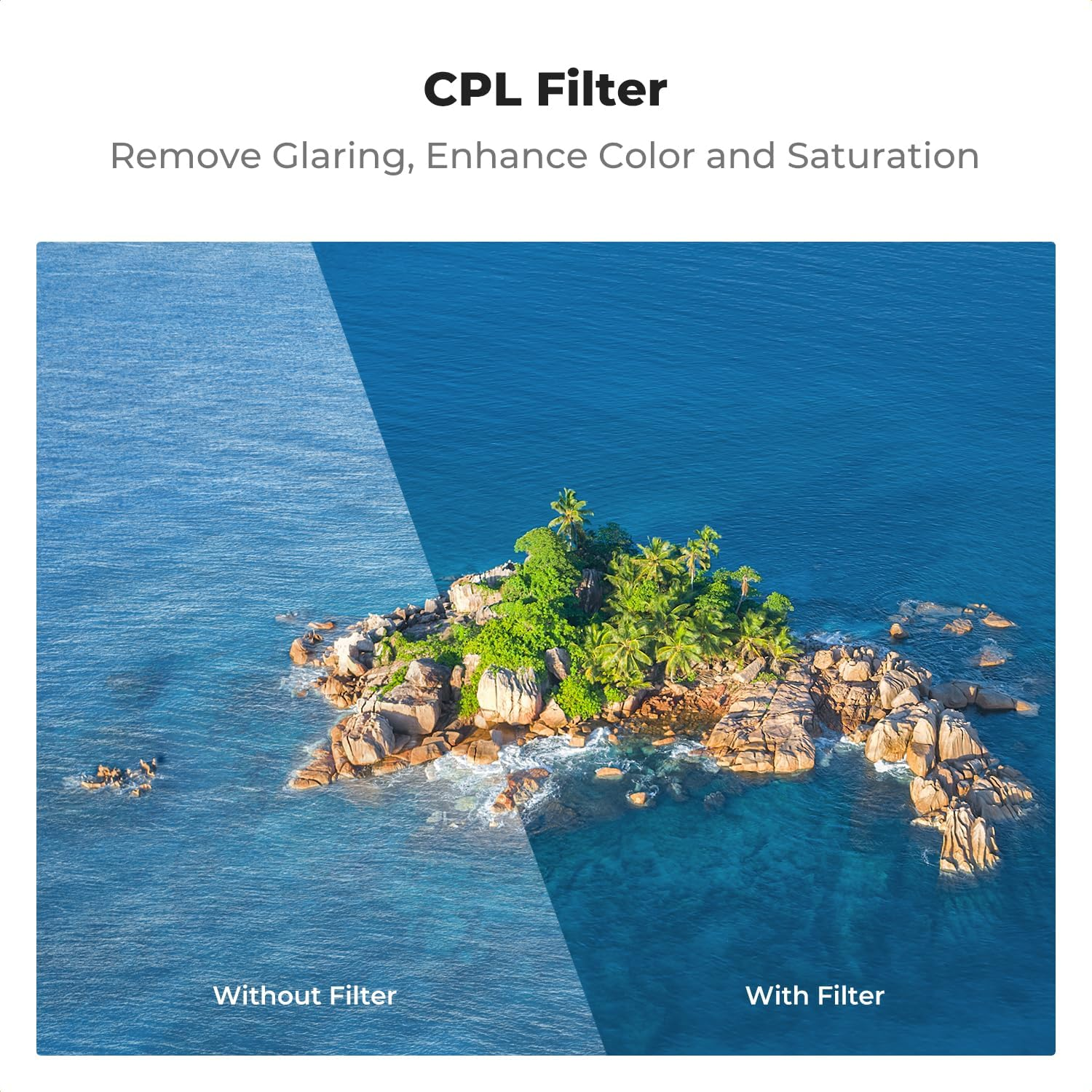 K&F Concept ND UV CPL Filters Kit Compatible with DJI Mini 4 Pro,4 Pack(Cpl+Uv+Nd8+Nd16)，Uv Filter Neutral Density Filter Multi-Coated Optical Glass Filter Drone Camera Accessories image number 1