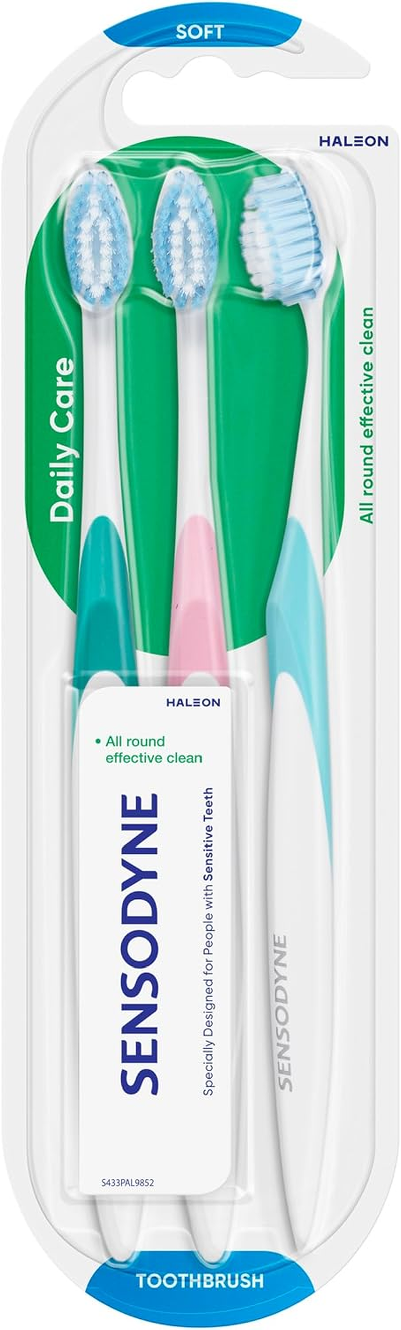 Sensodyne Daily Care Sensitive Toothbrush Soft, 3 Pack image number 2