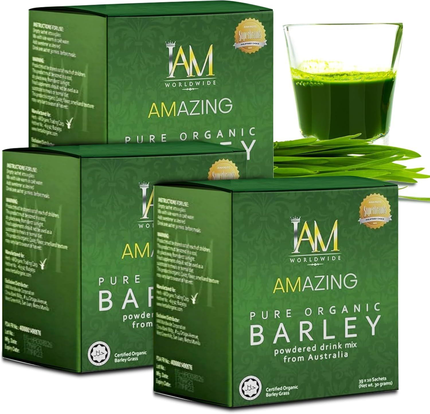 IAM Worldwide Amazing Pure Organic Barley 3 Boxes image number 2