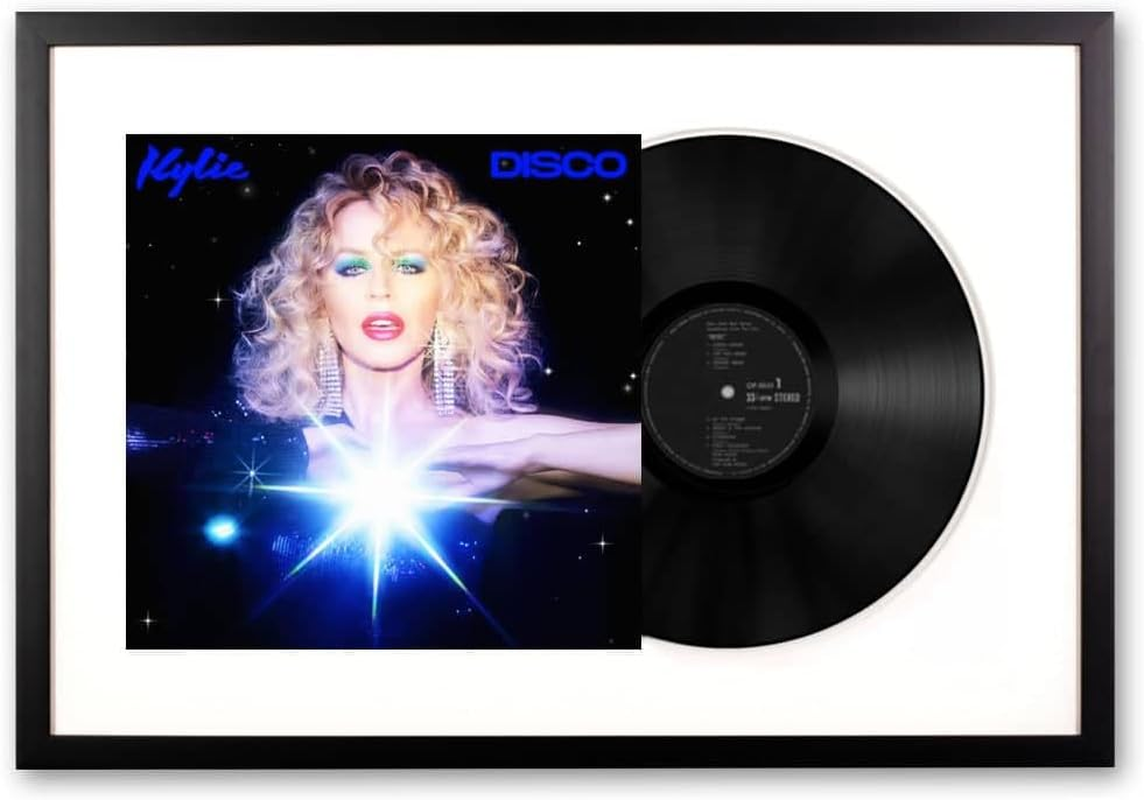 Vinyl Art Kylie Disco Memorabilia Framed, Black image number 1