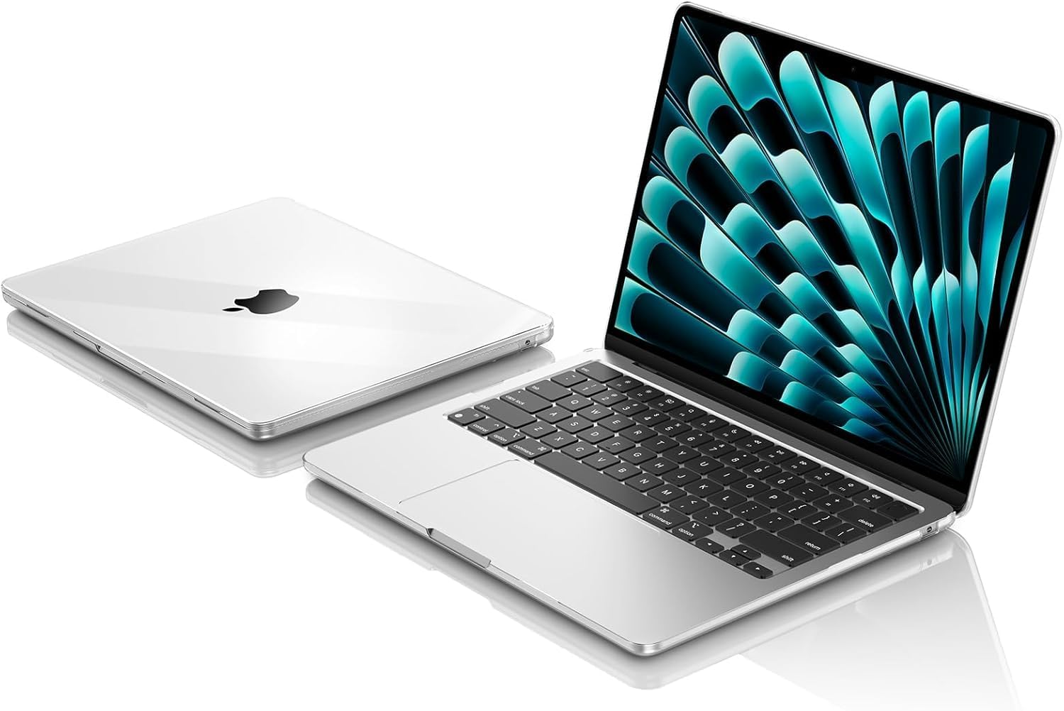 Eoocoo Case Compatible with Macbook Air 13 Inch 2026-2022 M4 M3 M2 A3240 A3113 A2681, Hard Shell Case + Keyboard Cover + Polishing Cloth + Screen Protector for Mac Air 13.6 Inch, Crystal Clear image number 5