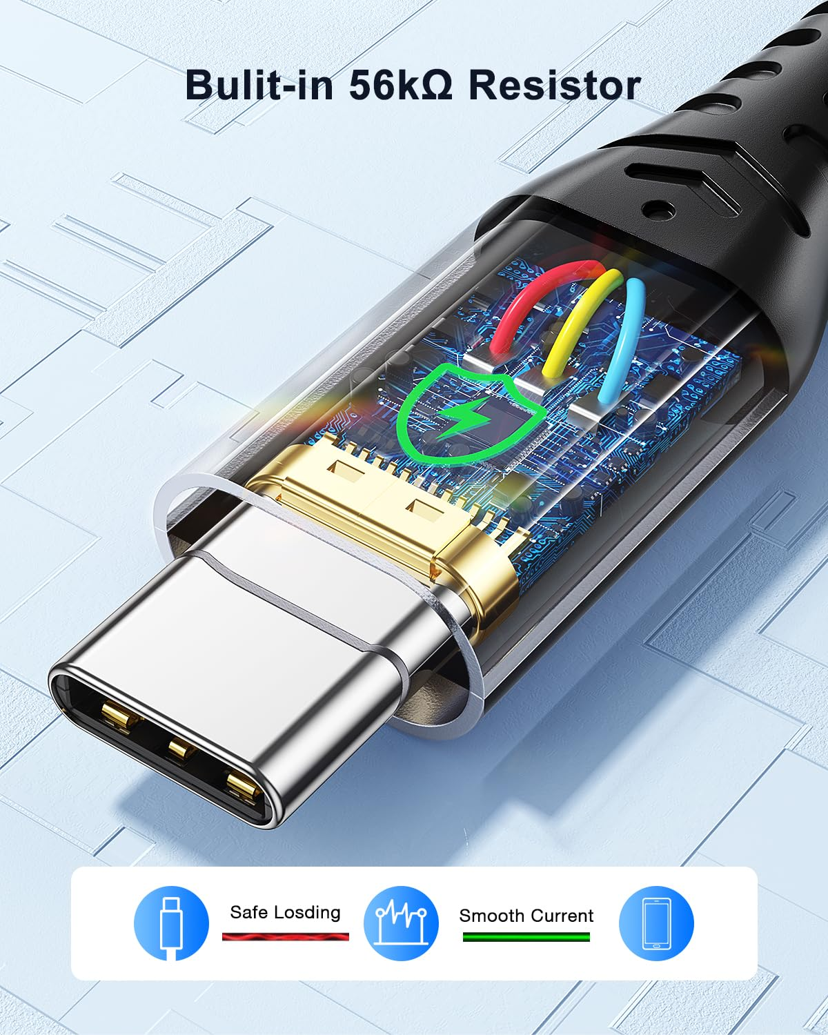 USB to USB C Cable 3.1A, [3 Pack] USB Type C to USB a Fast Charging Nylon Braided Cord for Iphone 17 Air Iphone 16 15 Pro Max Plus, Samsung S21 S22 S23 Ultra S20 S10 S9 Note 20, Pixel 7-1M image number 6