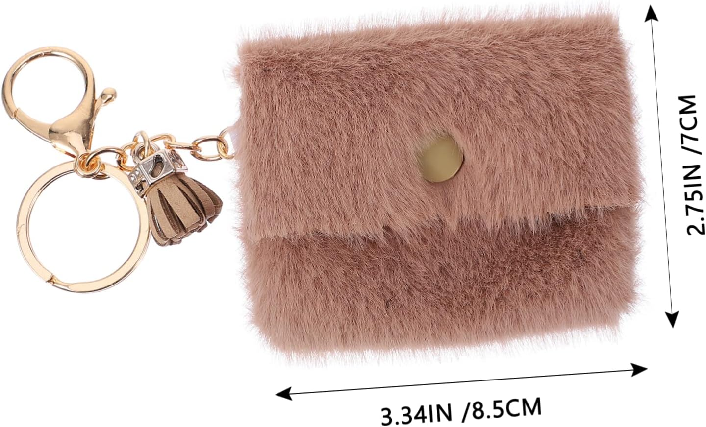 2Pcs Mini Coin Bag Key Holders Stylish Keychain Design for Bag Decoration Mobile Accessories Storing Coins for Occasion image number 2