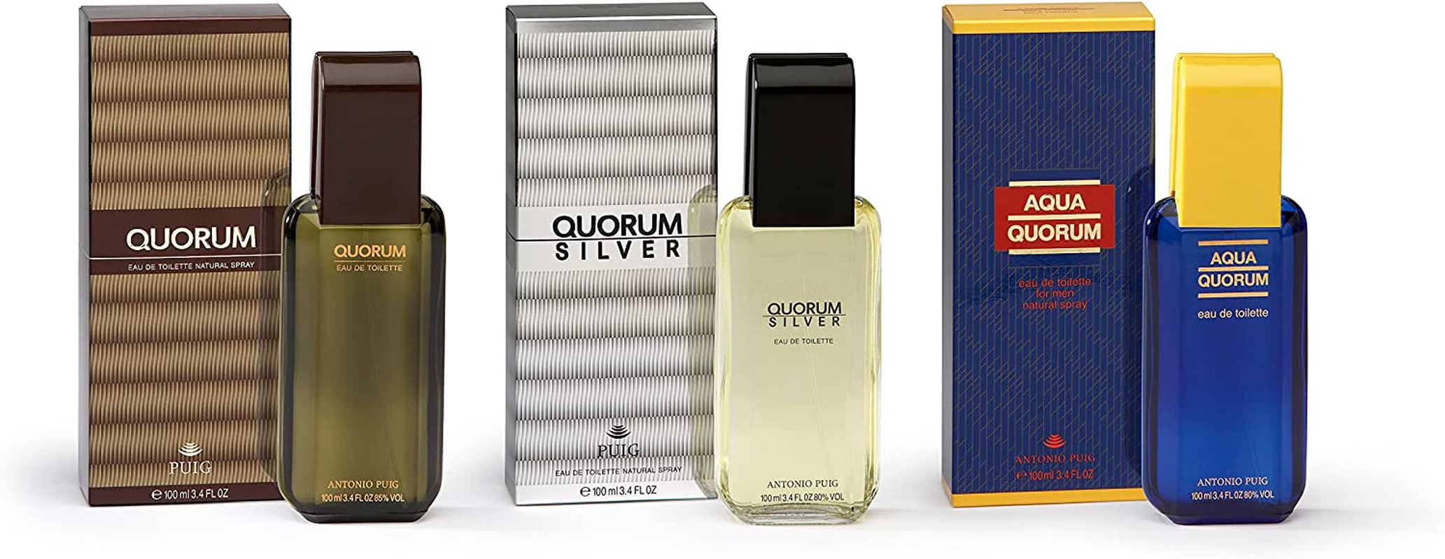 Antonio Puig Quorum Silver Eau De Toilette Spray 3.4 Oz, 100 Milliliters (147419)