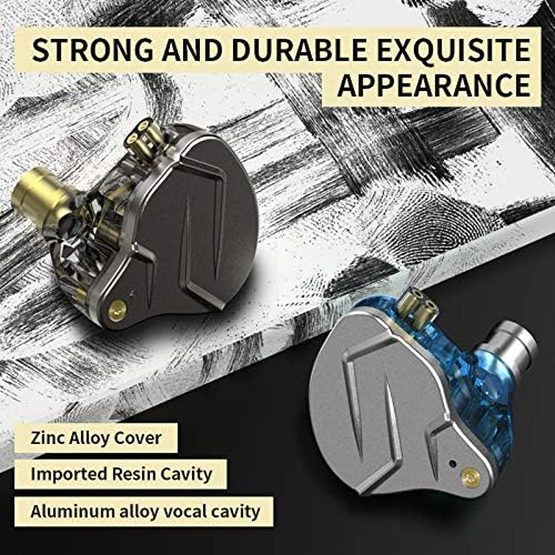 KZ ZSN PRO Headset Hifi Hybrid Technology Professional Dynamic In-Ear Earphone (With Mic, Grey) image number 3