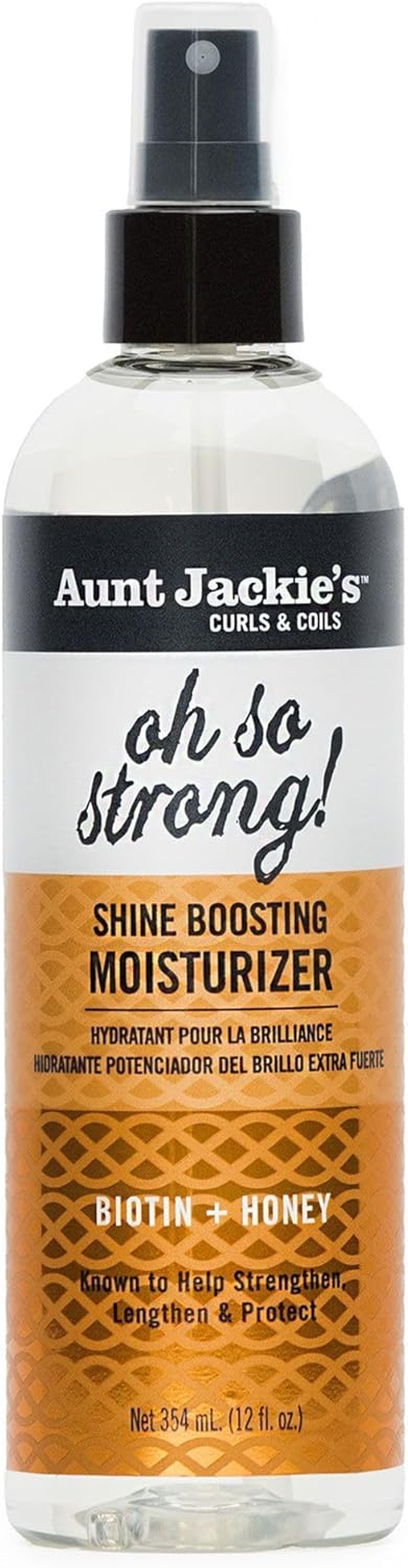 Aunt Jackie'S Oh so Strong Shine Boosting Moisturizer with Biotin and Honey, 354 Ml image number 3