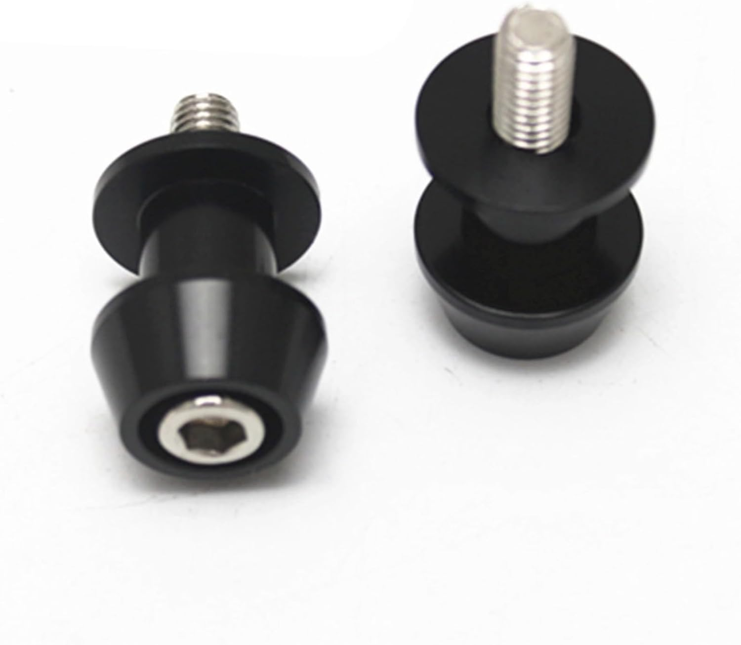 Swing Arm Spool 8/10Mm Motorcycle CNC Aluminium Alloy Swing Arm Spool Sliders Stand Swingarm Bobbins, Black, 10MM image number 5