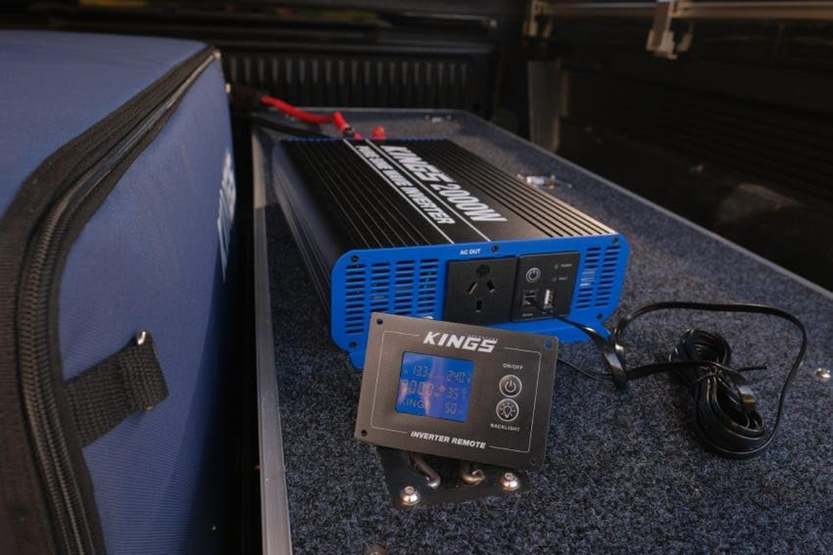 Kings 3000W Pure Sine Wave Inverter + Inverter Remote Display